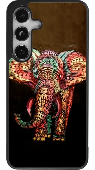 Coque Samsung Galaxy S24 - Silicone rigide noir Elephant 02