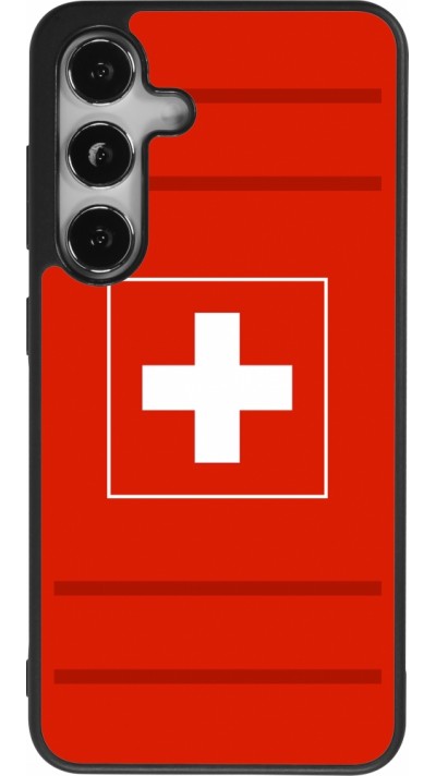 Samsung Galaxy S24 Case Hülle - Silikon schwarz Euro 2020 Switzerland