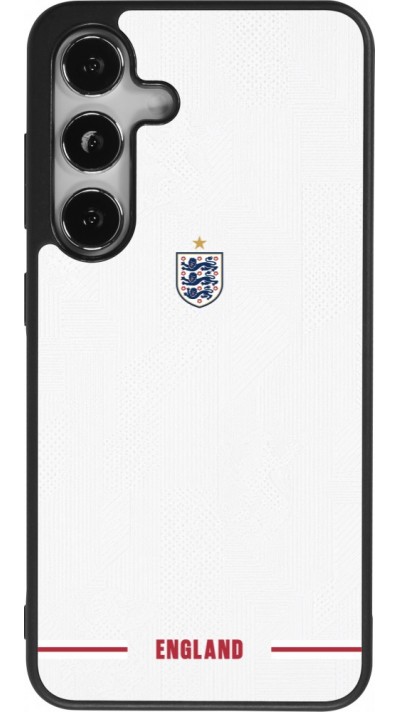 Coque Samsung Galaxy S24 - Silicone rigide noir Maillot de football Angleterre 2026 personnalisable