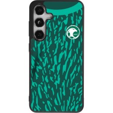 Coque Samsung Galaxy S24 - Silicone rigide noir Maillot de football Arabie saoudite 2022 personnalisable