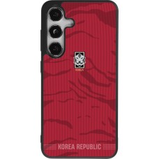 Coque Samsung Galaxy S24 - Silicone rigide noir Maillot de football Corée du Sud 2026 personnalisable
