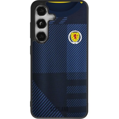 Coque Samsung Galaxy S24 - Silicone rigide noir Maillot de football Ecosse personnalisable