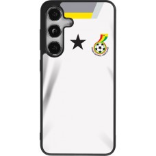 Coque Samsung Galaxy S24 - Silicone rigide noir Maillot de football Ghana 2022 personnalisable