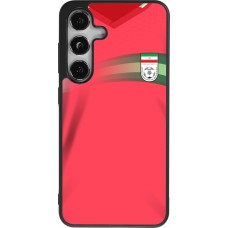 Coque Samsung Galaxy S24 - Silicone rigide noir Maillot de football Iran 2022 personnalisable