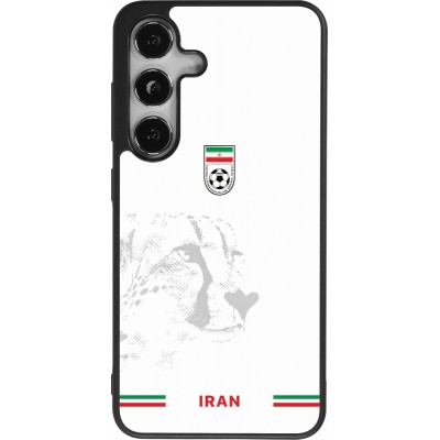 Coque Samsung Galaxy S24 - Silicone rigide noir Maillot de football Iran 2026 personnalisable