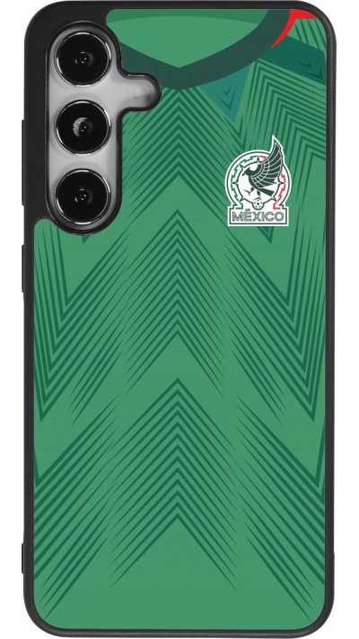 Samsung Galaxy S24 Case Hülle - Silikon schwarz Mexiko 2022 personalisierbares Fussballtrikot