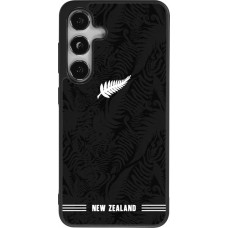 Coque Samsung Galaxy S24 - Silicone rigide noir Maillot de football Nouvelle-Zélande 2026 personnalisable