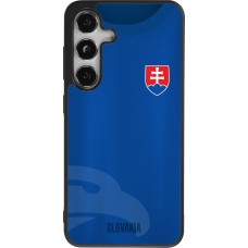 Coque Samsung Galaxy S24 - Silicone rigide noir Maillot de football Slovaquie