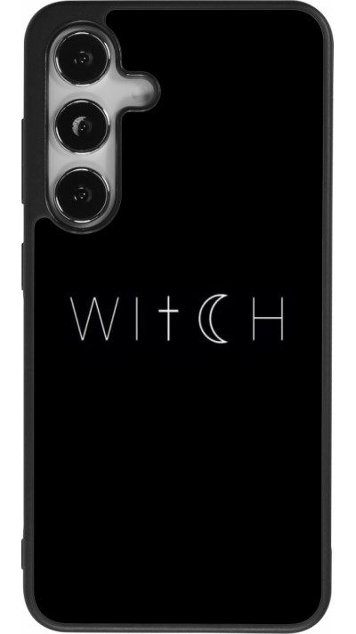 Samsung Galaxy S24 Case Hülle - Silikon schwarz Halloween 22 witch word