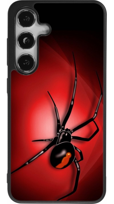 Samsung Galaxy S24 Case Hülle - Silikon schwarz Halloween 2023 spider black widow