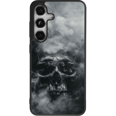 Samsung Galaxy S24 Case Hülle - Silikon schwarz Halloween 2024 smoky skull