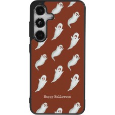 Coque Samsung Galaxy S24 - Silicone rigide noir Halloween 2025 Pattern of ghosts