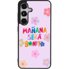 Samsung Galaxy S24 Case Hülle - Silikon schwarz Karol G Manana sera bonito