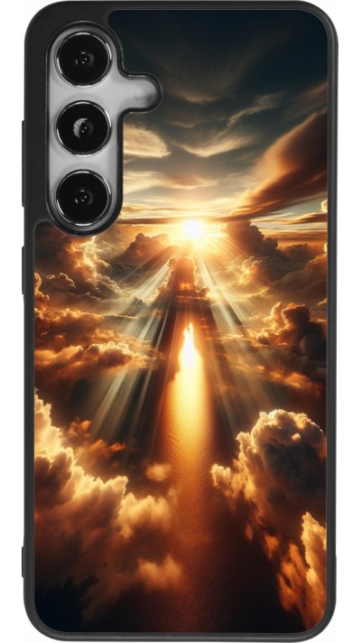 Samsung Galaxy S24 Case Hülle - Silikon schwarz Himmelsleuchten Zenit