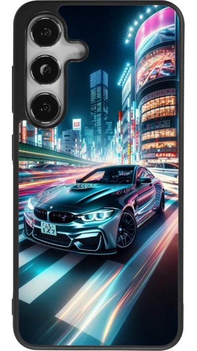 Samsung Galaxy S24 Case Hülle - Silikon schwarz BMW M4 Tokio Nacht