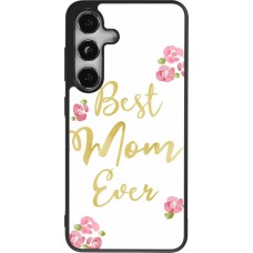 Coque Samsung Galaxy S24 - Silicone rigide noir Mom 2024 best Mom ever