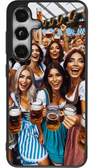 Samsung Galaxy S24 Case Hülle - Silikon schwarz Oktoberfest Frauen