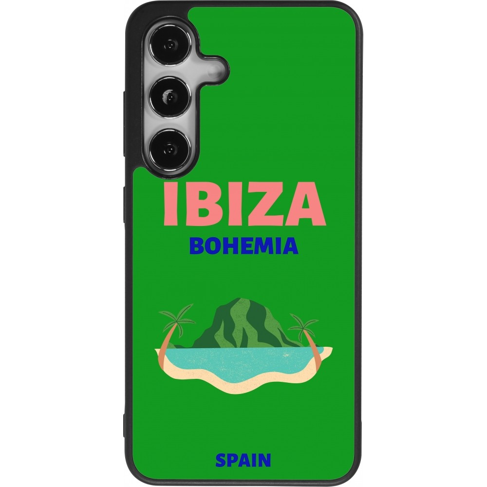 Coque Samsung Galaxy S24 - Silicone rigide noir Pop Summer Destination Ibiza