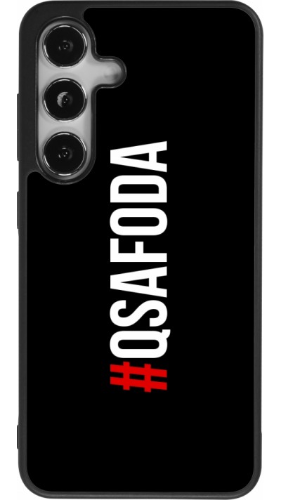 Samsung Galaxy S24 Case Hülle - Silikon schwarz Qsafoda 1