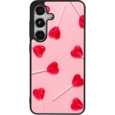 Coque Samsung Galaxy S24 - Silicone rigide noir Saint Valentines Day 26 Lollipop