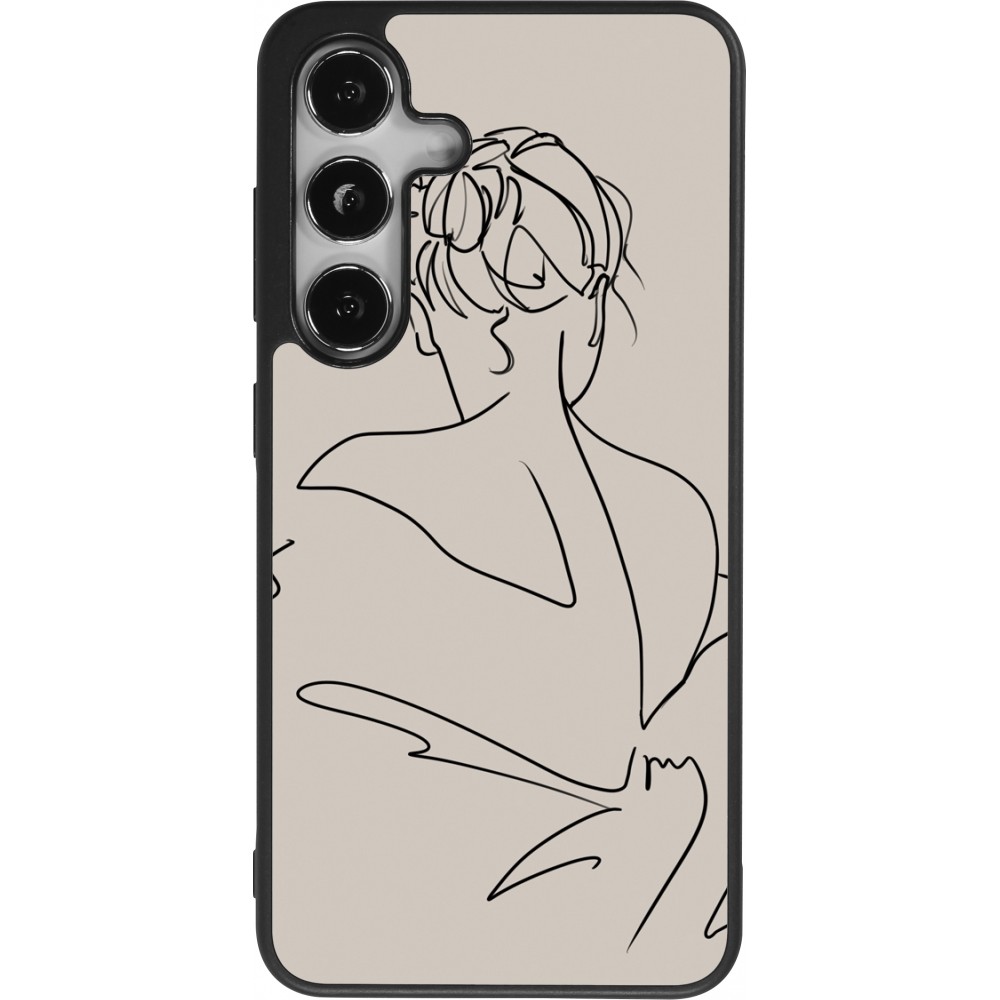 Coque Samsung Galaxy S24 - Silicone rigide noir Salnikova 05