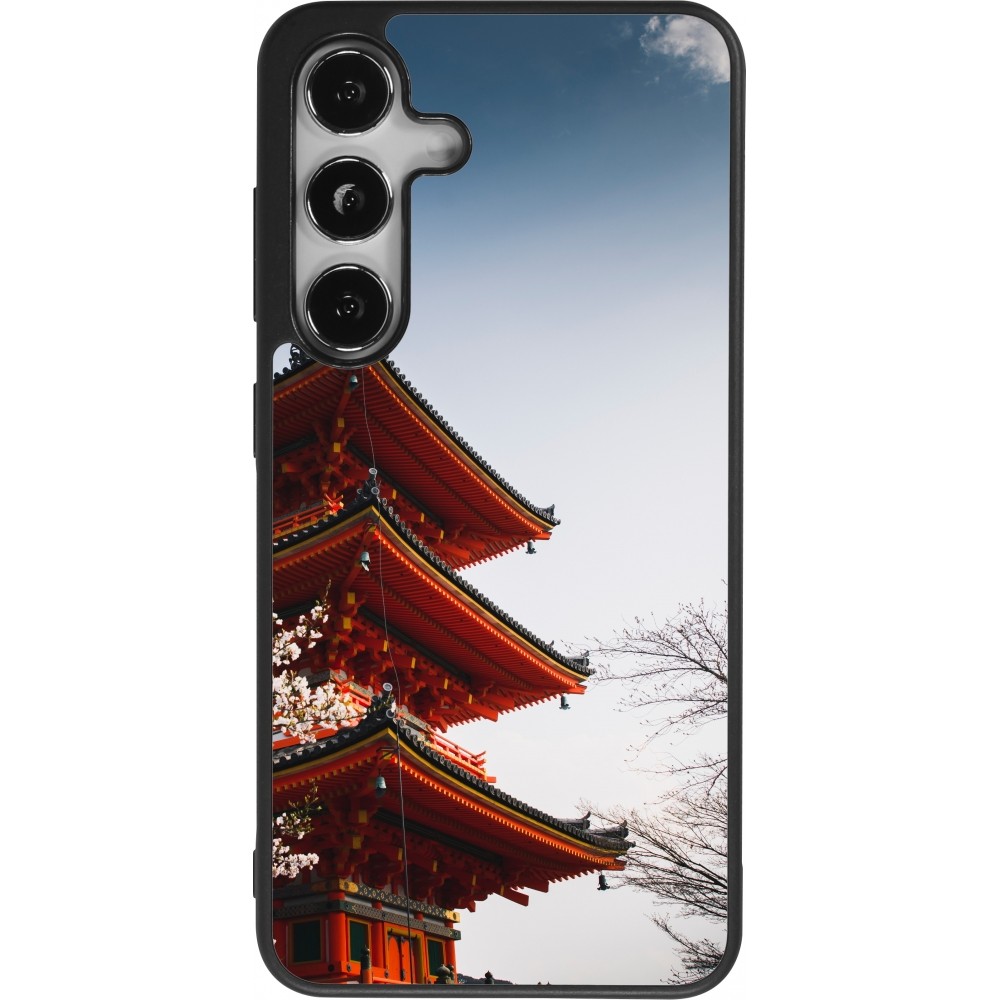 Coque Samsung Galaxy S24 - Silicone rigide noir Spring 23 Japan