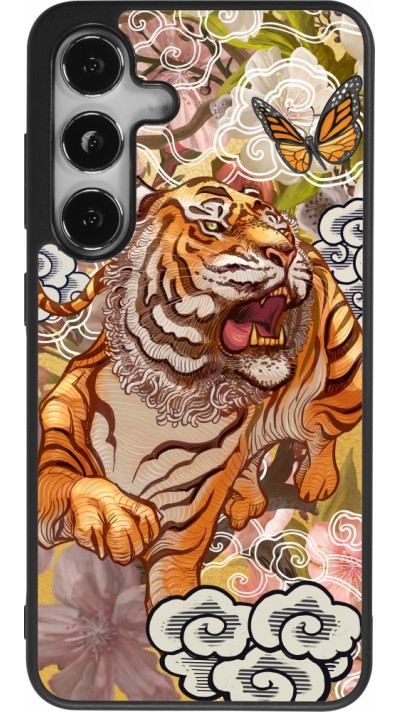 Coque Samsung Galaxy S24 - Silicone rigide noir Spring 23 japanese tiger