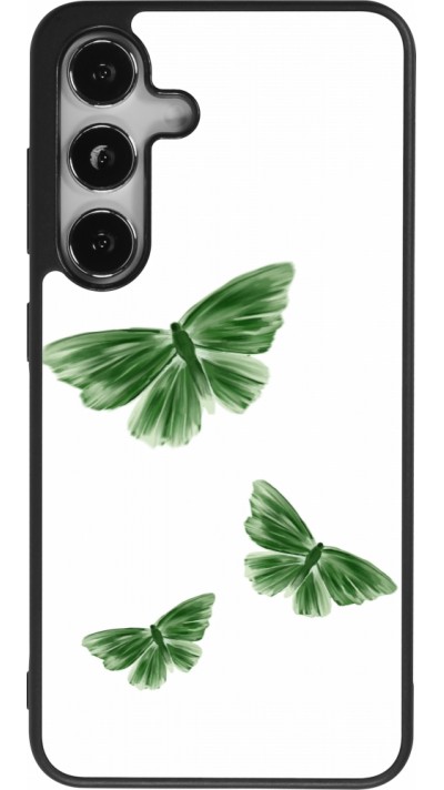 Samsung Galaxy S24 Case Hülle - Silikon schwarz Butterflies Spring 2026