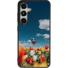 Samsung Galaxy S24 Case Hülle - Silikon schwarz Hot air balloon Spring 2026