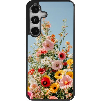 Coque Samsung Galaxy S24 - Silicone rigide noir Spring flowers Spring 2026