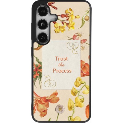 Coque Samsung Galaxy S24 - Silicone rigide noir Trust the process Spring 2026