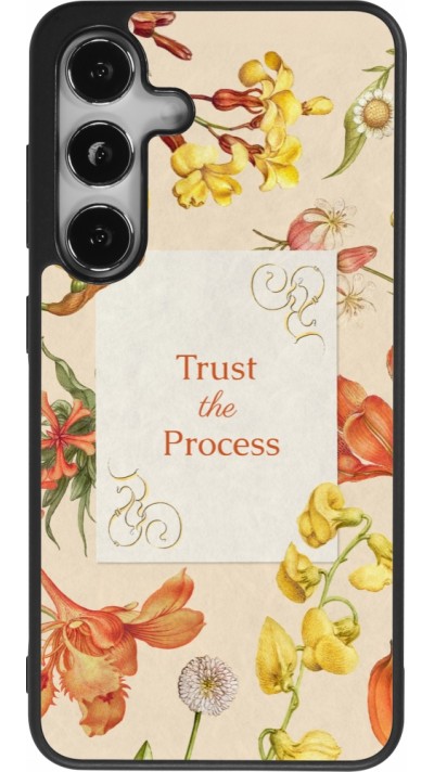 Samsung Galaxy S24 Case Hülle - Silikon schwarz Trust the process Spring 2026