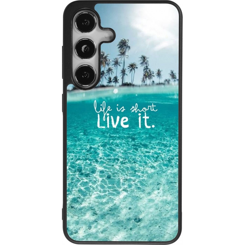 Samsung Galaxy S24 Case Hülle - Silikon schwarz Summer 18 24