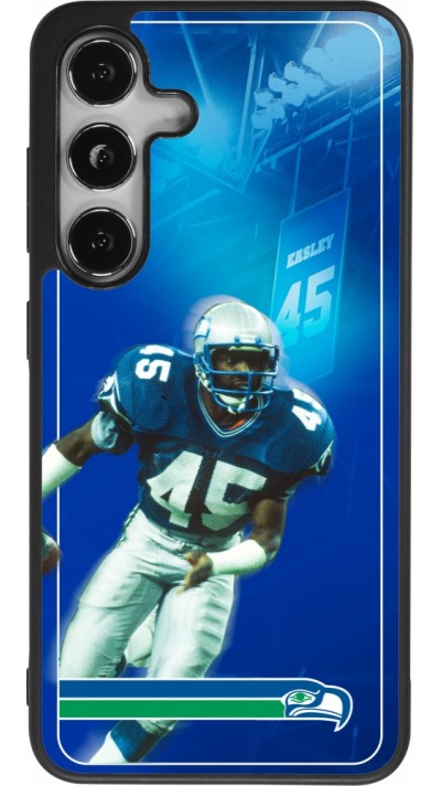 Samsung Galaxy S24 Case Hülle - Silikon schwarz Super Bowl 26 Seattle 1