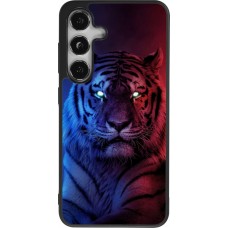 Samsung Galaxy S24 Case Hülle - Silikon schwarz Tiger Blue Red