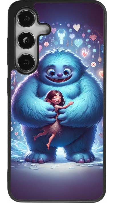 Coque Samsung Galaxy S24 - Silicone rigide noir Valentine 2024 Fluffy Love