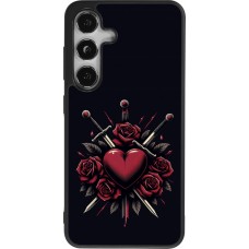 Samsung Galaxy S24 Case Hülle - Silikon schwarz Valentine 2024 gothic love