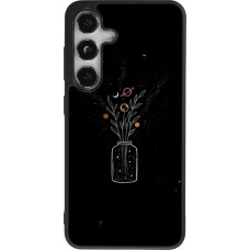 Coque Samsung Galaxy S24 - Silicone rigide noir Vase black