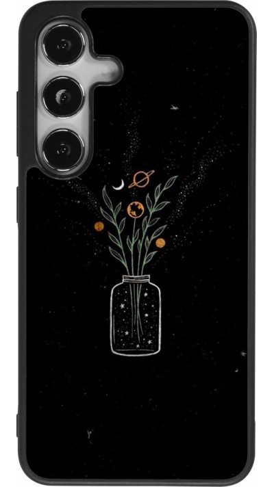Coque Samsung Galaxy S24 - Silicone rigide noir Vase black