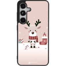Samsung Galaxy S24 Case Hülle - Silikon schwarz Weihnachten 2023 Choupinette Rentier