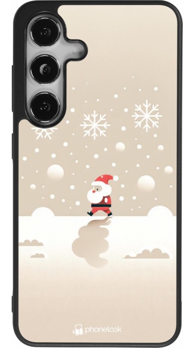 Samsung Galaxy S24 Case Hülle - Silikon schwarz Weihnachten 2023 Minimalistischer Weihnachtsmann