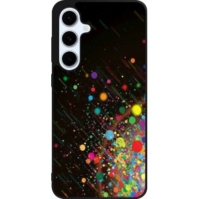 Samsung Galaxy S24 FE Case Hülle - Silikon schwarz Abstract Bubble Lines