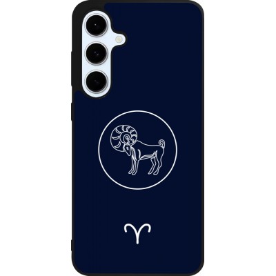 Coque Samsung Galaxy S24 FE - Silicone rigide noir Astrologie Bélier