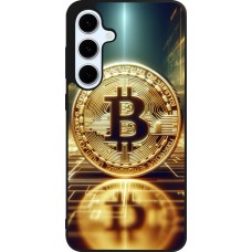 Samsung Galaxy S24 FE Case Hülle - Silikon schwarz Bitcoin Stehen
