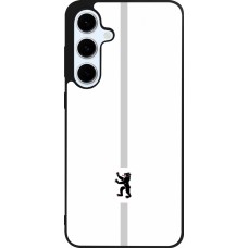 Coque Samsung Galaxy S24 FE - Silicone rigide noir Canton AI blanc