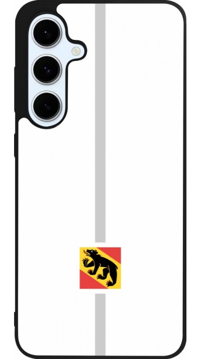 Samsung Galaxy S24 FE Case Hülle - Silikon schwarz Kanton BE weiss