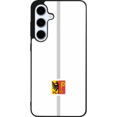 Samsung Galaxy S24 FE Case Hülle - Silikon schwarz Kanton GE weiss