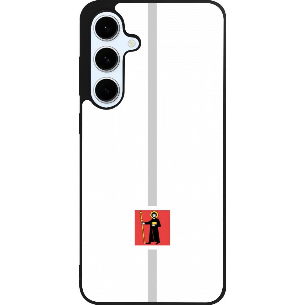 Samsung Galaxy S24 FE Case Hülle - Silikon schwarz Kanton GL weiss