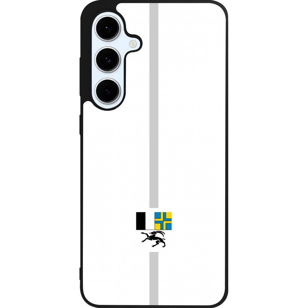 Samsung Galaxy S24 FE Case Hülle - Silikon schwarz Kanton GR weiss