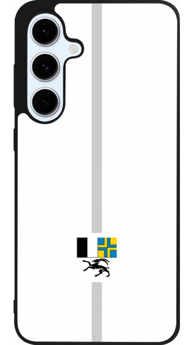 Samsung Galaxy S24 FE Case Hülle - Silikon schwarz Kanton GR weiss